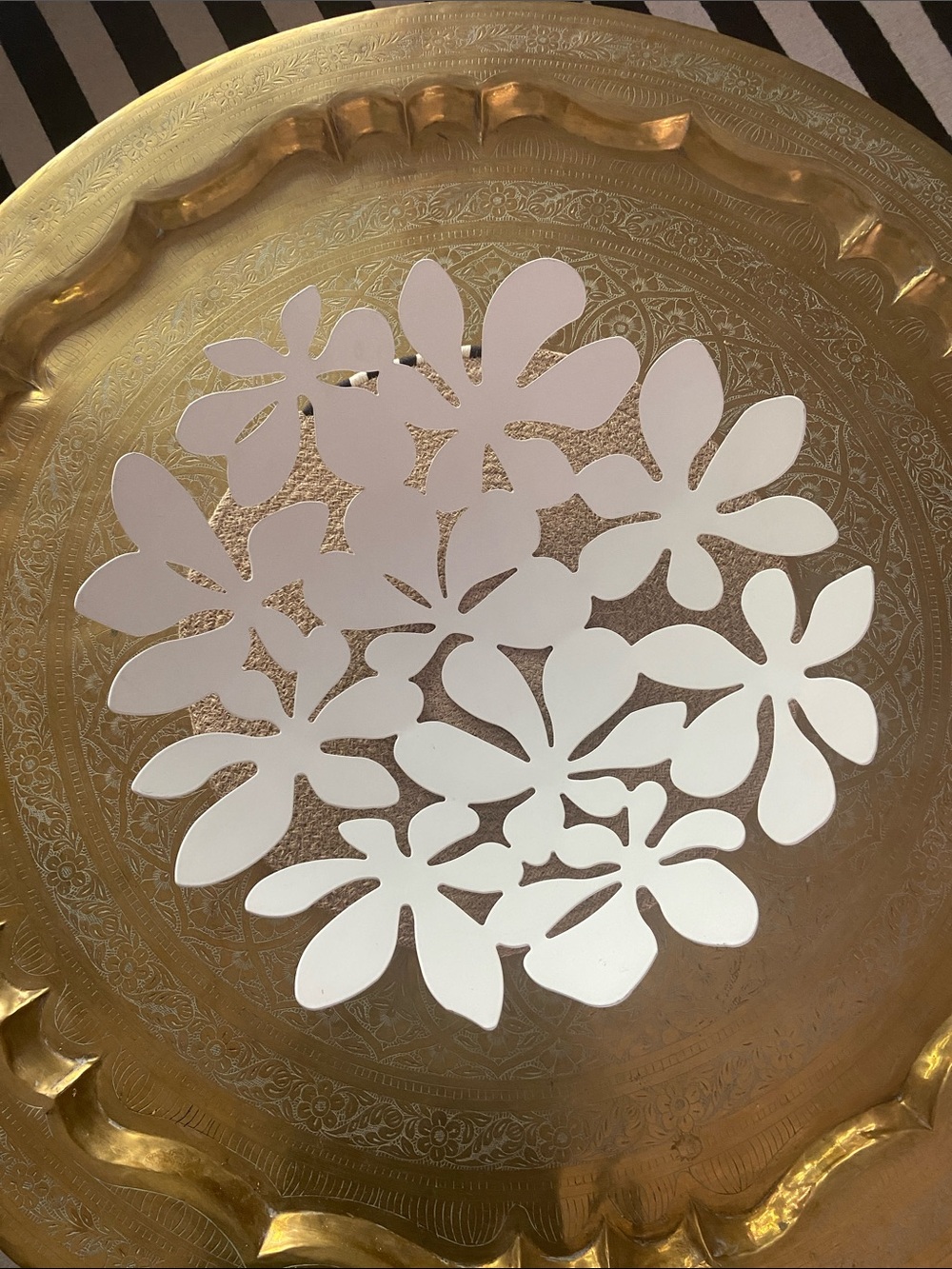 Vintage IKEA Stockholm Creamy White Monica Mulder Design 17” Fruit Bowl 20529